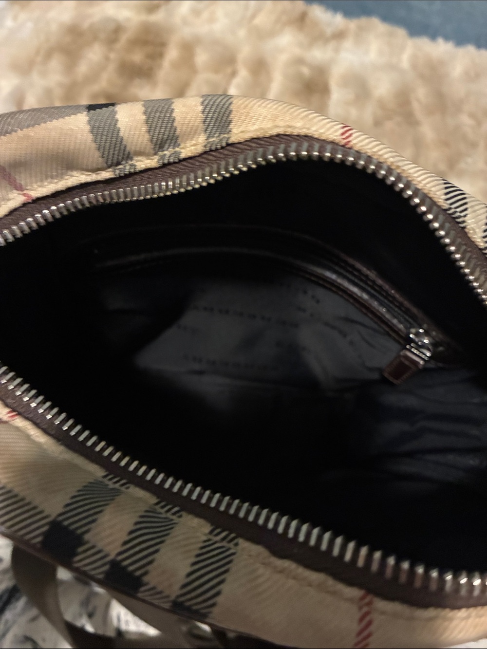AUTHENTIC BURBERRY Crossbody Neutral Canvas Nova Check Pattern (INCLUDES COA) - Picture 8 of 16